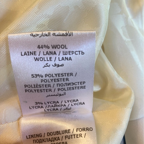 KARL LAGERFELD Cream White Wool Blend Blazer - Picture 7 of 12